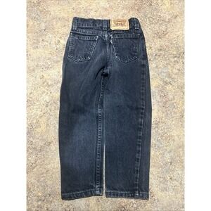 Vintage Little Kids Levis Size 6 Black Made In USA